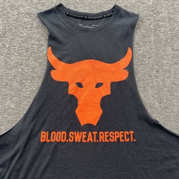 Project Rock Tank Top Shirt Mens M Gym Stringer Performance Training Workout EUC - Picture 3 of 10